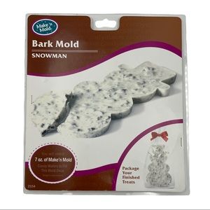 Snowman Bark Chocolate Winter Holiday Mold by MAKE N MOLD